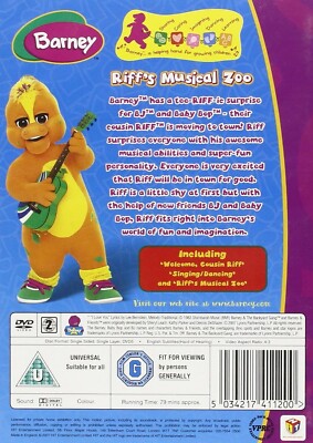 BARNEY-RIFF'S MUSICAL ZOO DVD Movie Musical Singing Dancing UK New