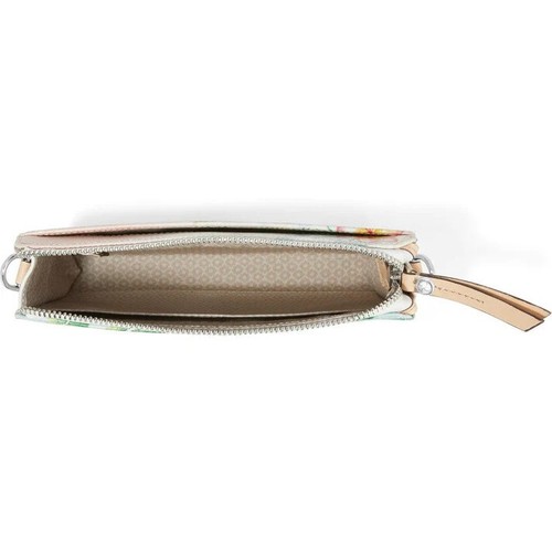 Brighton VOYAGE Chain Pouch Handbag Leather Tropical Style: E5503M MSRP $225 NWT - Picture 3 of 7