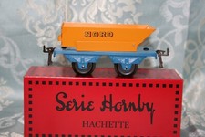 Série Hornby Hachette, train, wagon benne pivotant NORD couleur moutarde