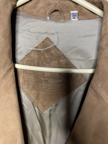 Roundtree Yorke Mens Sport Jacket Coat Blazer XL Beige 100% Goat Skin❤️ - Picture 6 of 19