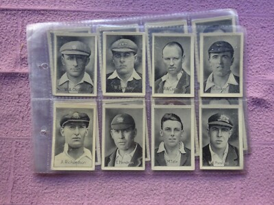 COMPETE SET - AMALGAMATED PRESS 1926 - FAMOUS TEST MATCH CRICKETERS mainly GD+