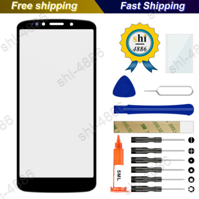 New Outer Glass Screen Lens Replace For Motorola Moto E5 PLUS XT1924-3/7/8 Front