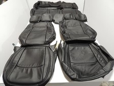 Leather Seat Covers Fits 2018-2023 Jeep Wrangler Rubicon 392 Black Uk31