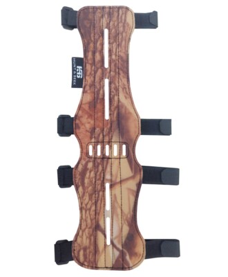 Hunt & Seek Fabric Archery Arm Guard 4 Adjustable Straps Forearm Wrist Protector