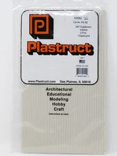 Plastruct 91552 3/16" Clapboard Siding Material Patterned Sheets O Scale