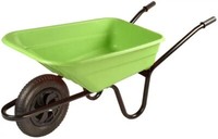 Walsall Wheelbarrow BARROW IN A BOX Shire Heavy Duty Plastic 90 Litre LIME