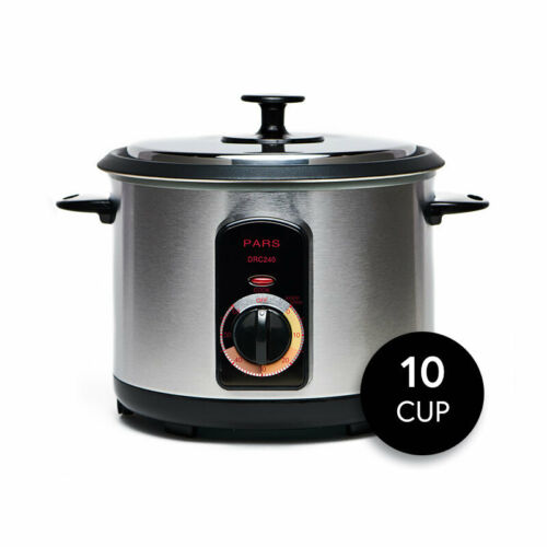 PARS Automatic Stainless Steel Persian Rice Cooker (10 cup) Image
