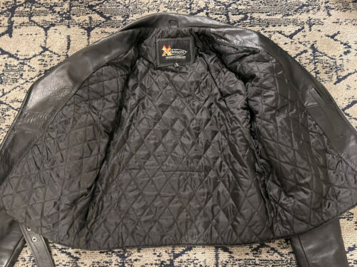 X Element Traditional Slant Zipper Biker Jacket Size Large - Picture 9 of 9