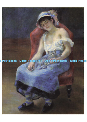 D186627 Schlafendes Mädchen. 1880. Royal Academy of Arts. Pierre Auguste Renoir. Sterl