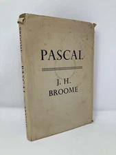 Pascal by J H Broome First 1st Edition VG HC