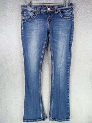 rue 21 Womens Juniors 5/6S 32x30 Slim Boot Low Rise Bootcut Jeans