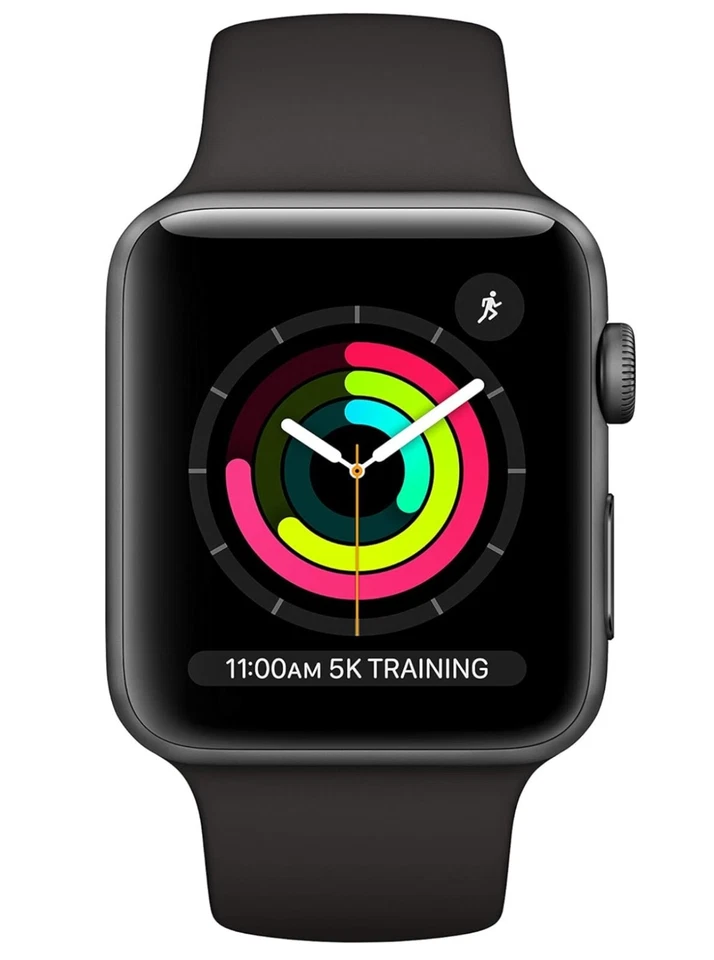 Apple MTF32LLA Watch Series 3gps 42 Mm Space Gray Aluminum With Black - Image 4 of 4