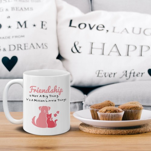 Design Keramik Kaffee Geschenk Milch Becher Teeglas Tasse mit Handgriff, 11 Unzen - Bild 192 von 270