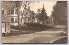 Old Dirt Road Suncook New Hampshire Houses 1908 Real Photo RPPC Old Dirt Road Suncook New Hampshire Houses 1908 Real Photo RPPC