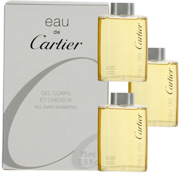 Eau de Cartier For Women Combo Pack: All Over Shampoo 7.5oz (3x2.5oz Bottles)New