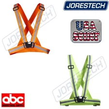 New Hi Vis Reflective Vest Safety Belt Running Walking Cycling Biking JORESTECH