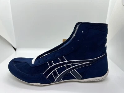 asics Boxing Wrestling Shoes Navy Navy Line White 1083A001 EX-EO NEW TWR900
