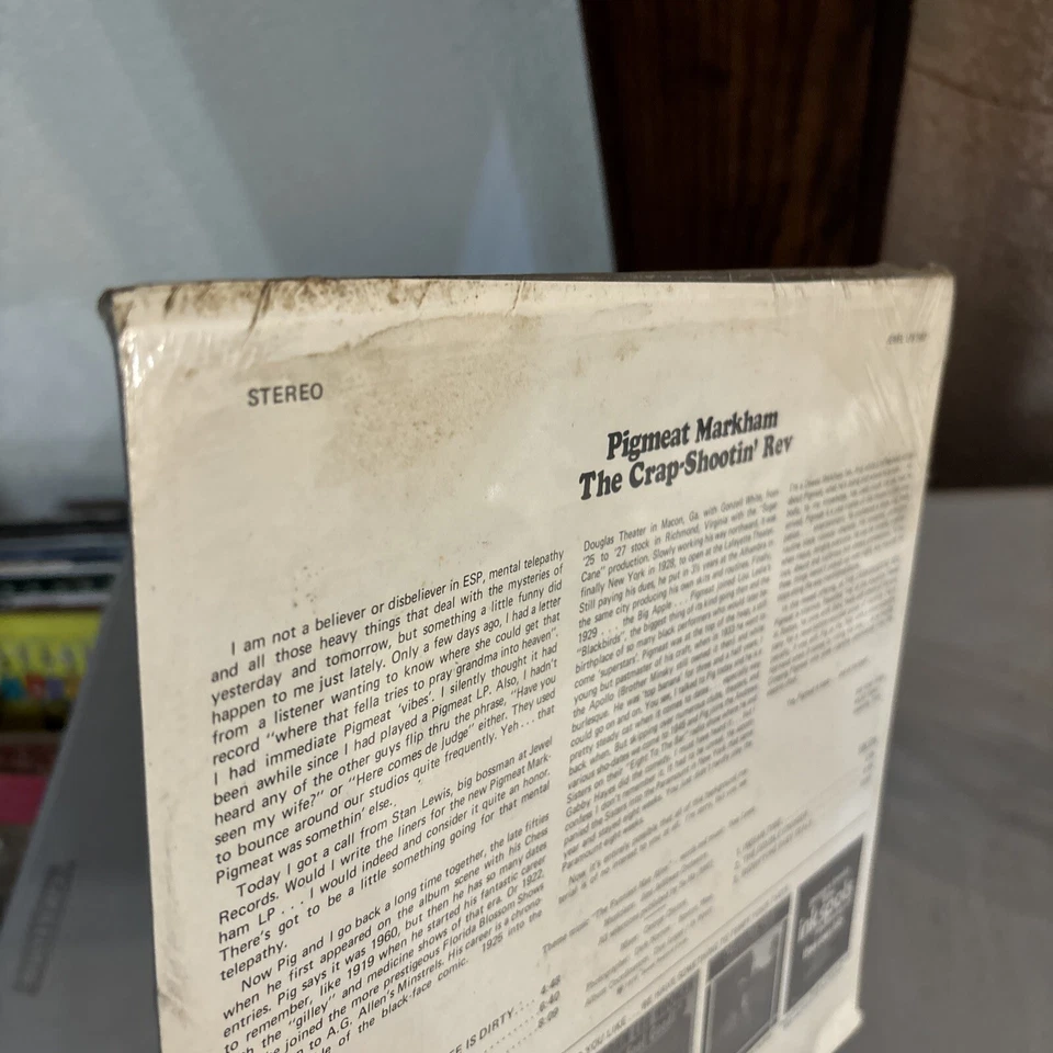 Pigmeat Markham – The Crap-Shootin' Rev 1972 NM Jewel Records – LPS 5007, Sealed - Image 3 of 4
