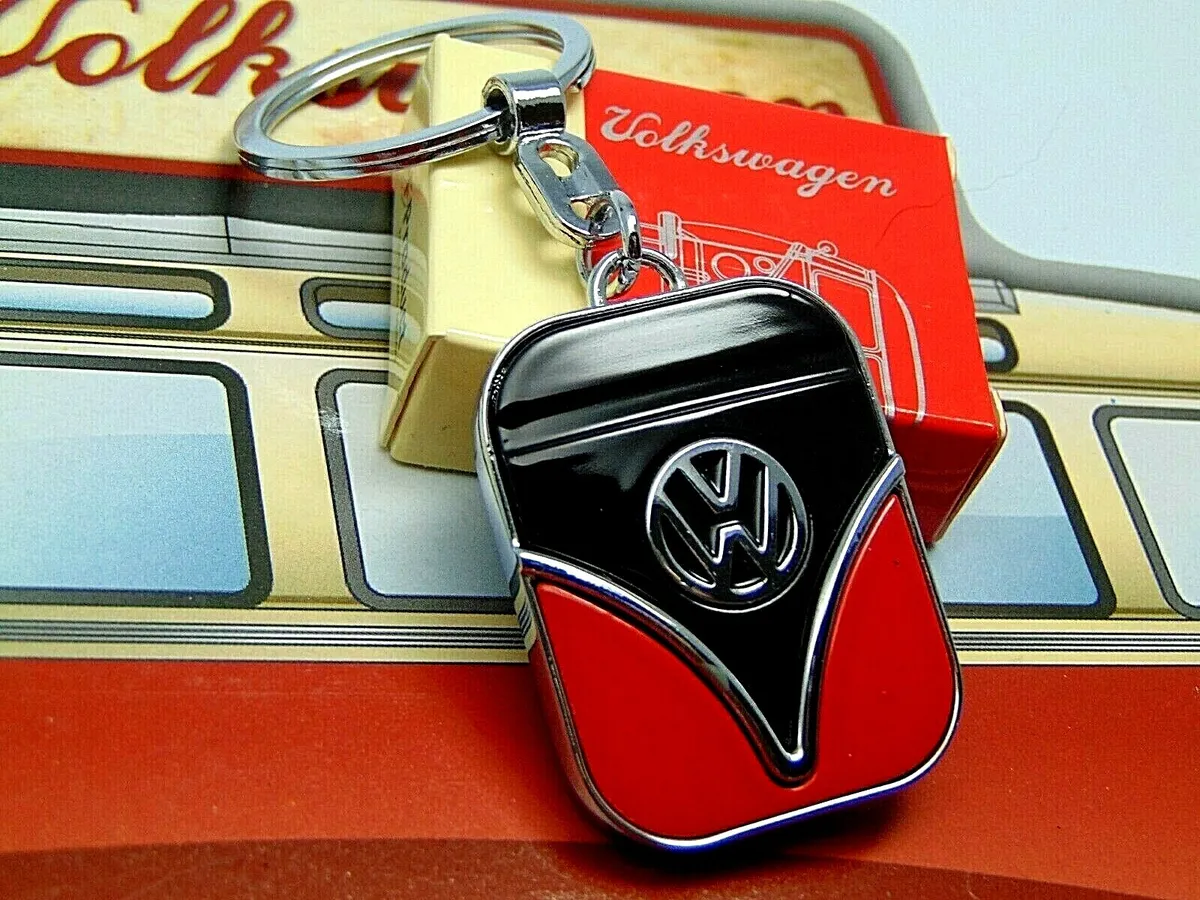 VW Schlüsselanhänger Metall Käfer Volkswagen schwarz/rot NEU!