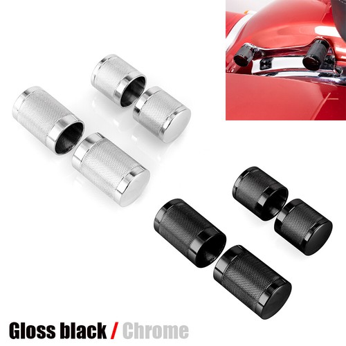 Knurled 4 Point Docking Hardware Covers Caps For Harley Street Glide ...