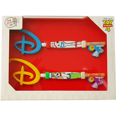 Disney Store Forky & Karen 2021 Opening Keys Pair UK/EU Version Boxed Toy Story