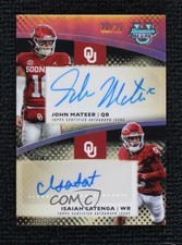 2025 Bowman U Dual 18/25 Isaiah Sategna John Mateer #DA-OU Auto 1ki7