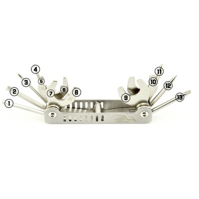 Zuverlässiges Edelstahl 13 in 1 Werkzeug für BCD Zylinder Installation und Rep