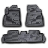 Gummi-FußMatten Peugeot 3008 2009-2016 Novline Passgenau Auto Set