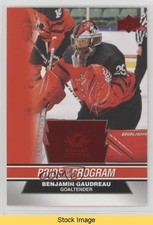 2023 Upper Deck Team Canada Juniors Red Foil Benjamin Gaudreau #79 READ 0s9c