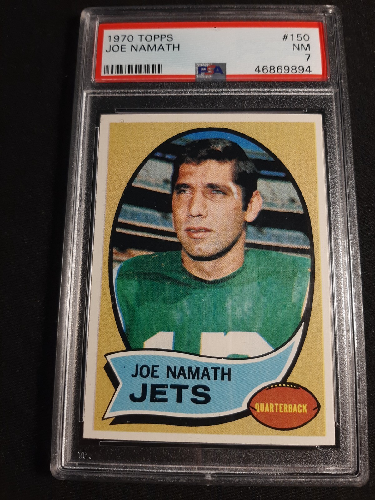 1970 Topps Joe Namath #150 PSA NM 7