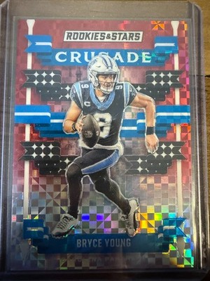2024 Panini Rookies & Stars Bryce Young Crusade Red Plaid Prizm #C-BYG