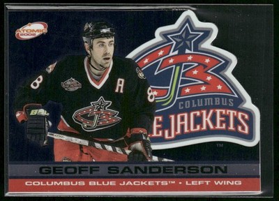 2001-02 Pacific Atomic Geoff Sanderson #30 Columbus Blue Jackets