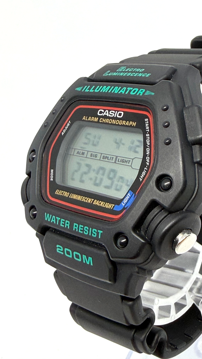 CASIO Watch DW-290 200M Waterproof Digital Watch - Excellent (No