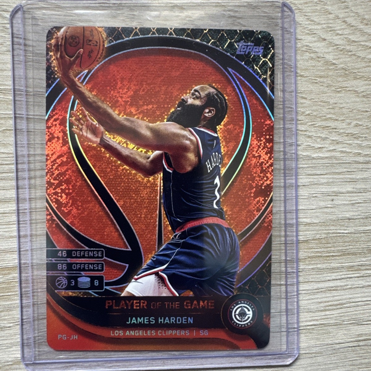 2025-26 Topps Match Attax Player Of The game James Harden Orange