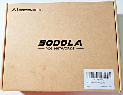 SODOLA 8 Port PoE Switch 100Mbps/8 PoE+ Port,2 Ethernet Uplink,120W 802.3af/at