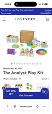 Lovevery The Analyst Play Kit 46-48 Months w/ Book, 10pc Wood/Plastic Set