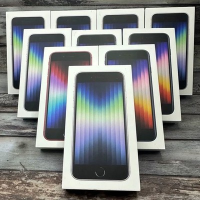 New Apple iPhone SE 3rd Gen (2022) - 128GB/256GB Factory Unlocked Smartphone US