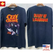 Ozzy Osbourne Shirt Diary Of A Madman Black 2 Side T shirt Men Women S-5XL