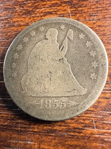 1855-S Seated Liberty Quarter with Arrows 25C Great Coin Better Date SHIPS FREE!