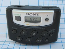WORKS EXC Sony Walkman SRF-M37V Portable AM/FM Weather Band Radio w/ Belt Clip