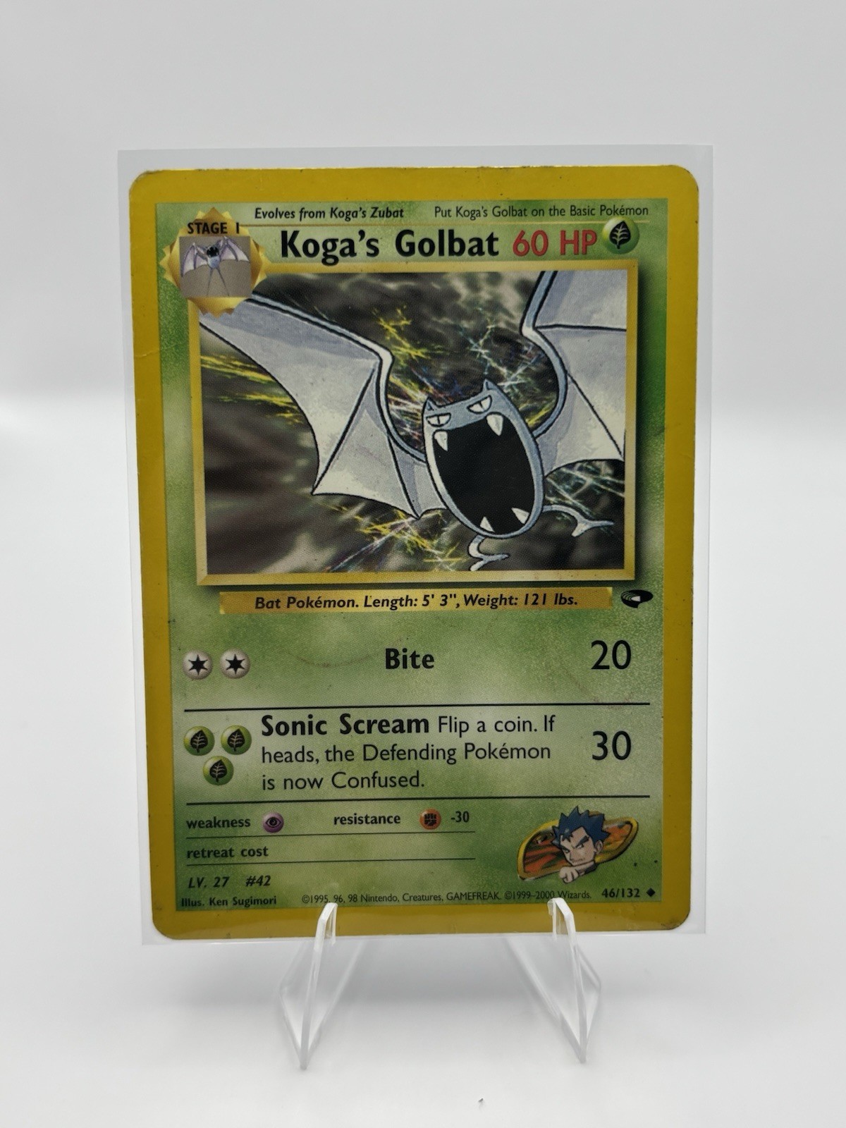 Koga's Golbat 46/132 Gym Challenge-Unlimited Edition Regular