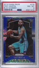 2019-20 Panini Prizm Rookie FOTL Blue Shimmer Cody Martin #278 PSA 8 ow1