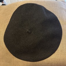 Black Wool C&A Beret Hat Women One Size