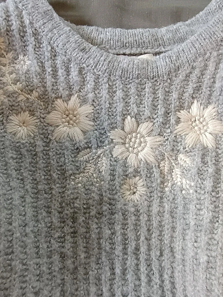 Синтия Роули девочек вышитый праздничный свитер платье 2T зимние длинным рукавом - Изображение 3 из 4