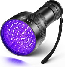 Lepro 51 LEDs UV Light Handheld Blacklight, UV Flashlight Black Light, 395nm Det