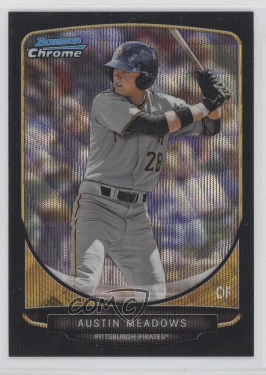 2013 Bowman Draft Picks Chrome Black Wave Refractor Austin Meadows #BDPP5 1b9b