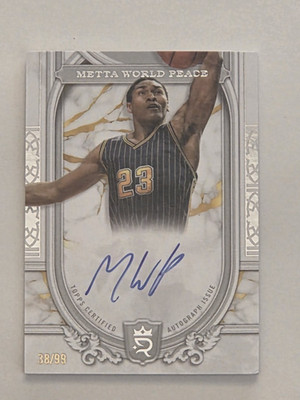 2023-24 Topps Royalty Metta World Peace Superior Signatures Auto /99