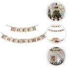 1 Set Frohe Christmas Banners Buntings Party Decoration Requisiten (Hautfarbe)