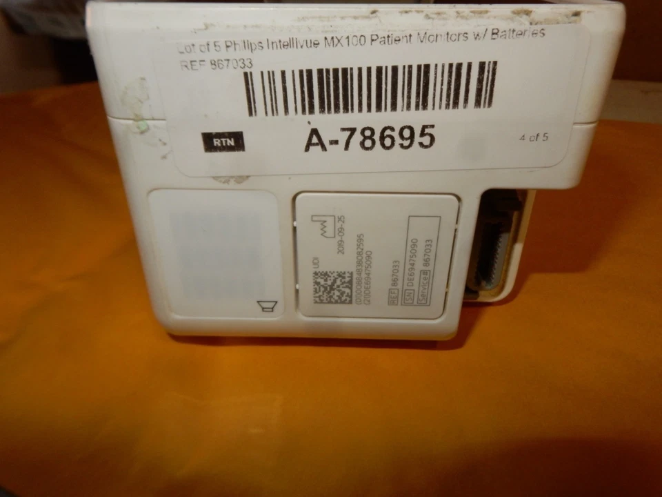 Philips Intellivue MX100 Patient Monitors w/ Battery REF 867033 + Warranty - Image 4 of 4