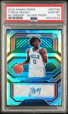 Tyrese Maxey - 2020-21 Panini Prizm Rookie Penmanship Autograph SILVER - PSA 10